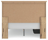 Makidern Tan Queen Panel Storage Bed view 9