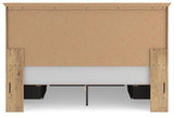 Makidern Tan King Panel Storage Bed view 9