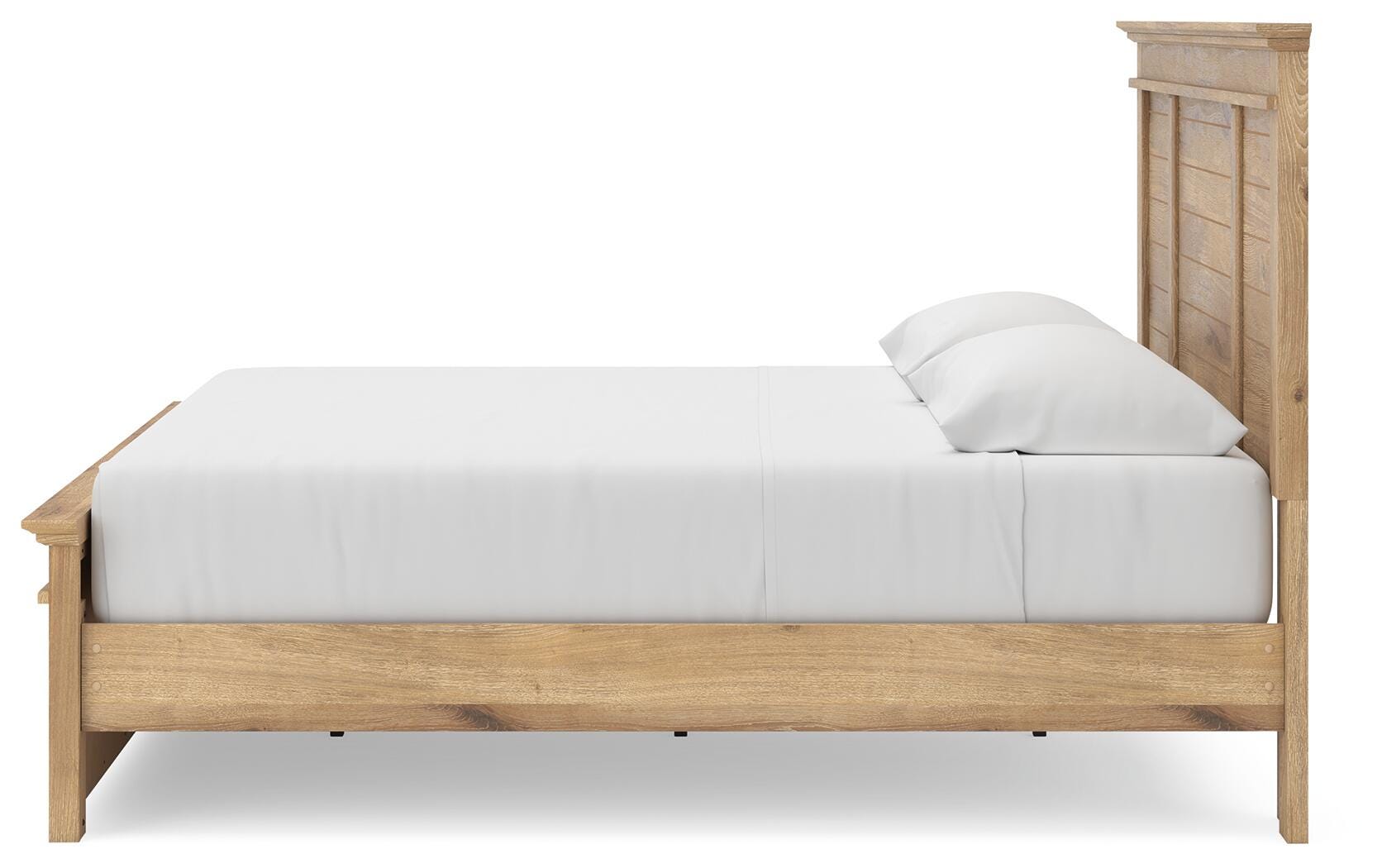 Makidern Tan King Panel Storage Bed view 3