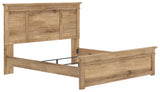 Makidern Tan King Panel Bed