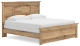 Makidern Tan King Panel Bed
