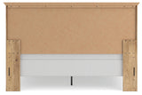 Makidern Tan King Panel Bed