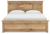 Makidern Tan King Panel Bed
