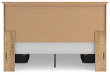 Makidern Tan King Panel Storage Bed