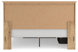 Makidern Tan King Panel Storage Bed