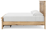 Makidern Tan King Panel Storage Bed