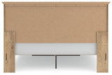 Makidern Tan King Panel Storage Bed view 8