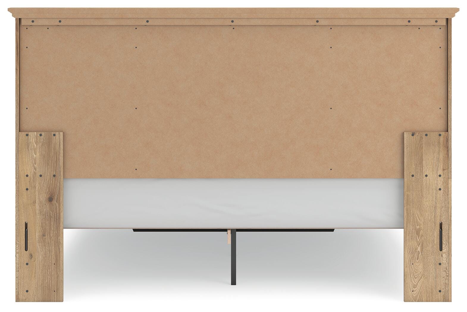 Makidern Tan King Panel Storage Bed view 8