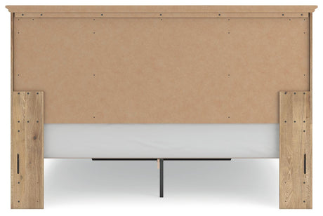 Makidern Tan King Panel Storage Bed view 8