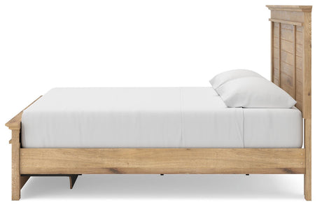 Makidern Tan King Panel Storage Bed view 3