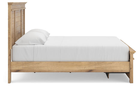 Makidern Tan King Panel Storage Bed view 9
