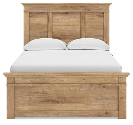 Makidern Tan Full Panel Storage Bed view 8