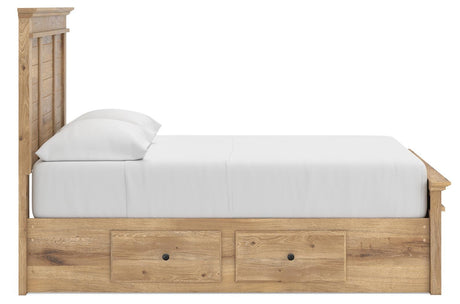 Makidern Tan Full Panel Storage Bed view 10