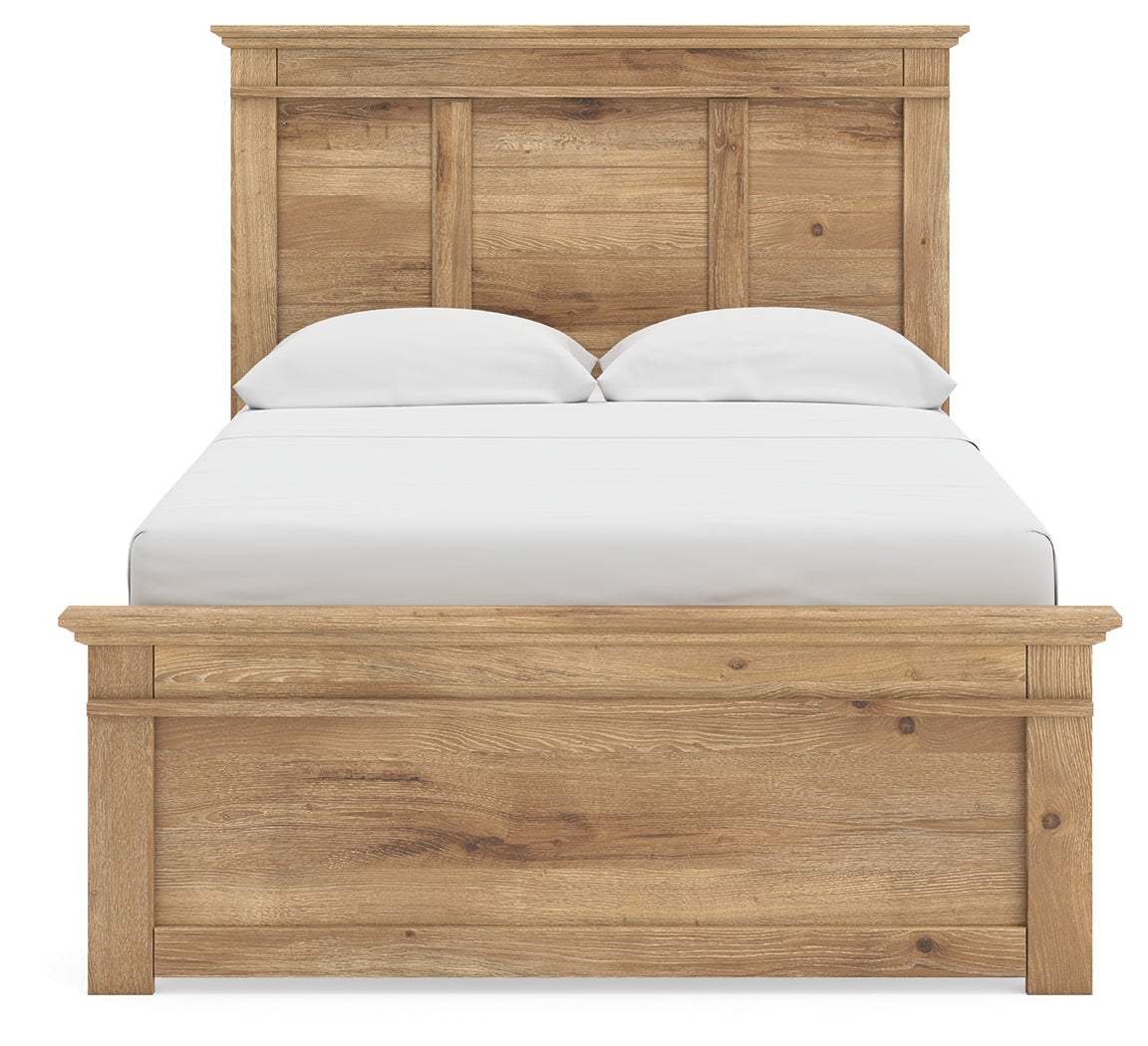Makidern Tan Full Panel Bed