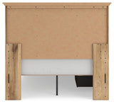 Makidern Tan Full Panel Storage Bed