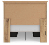 Makidern Tan Full Panel Storage Bed
