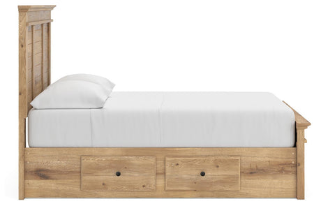Makidern Tan Full Panel Storage Bed view 10
