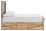 Makidern Tan Full Panel Storage Bed view 9