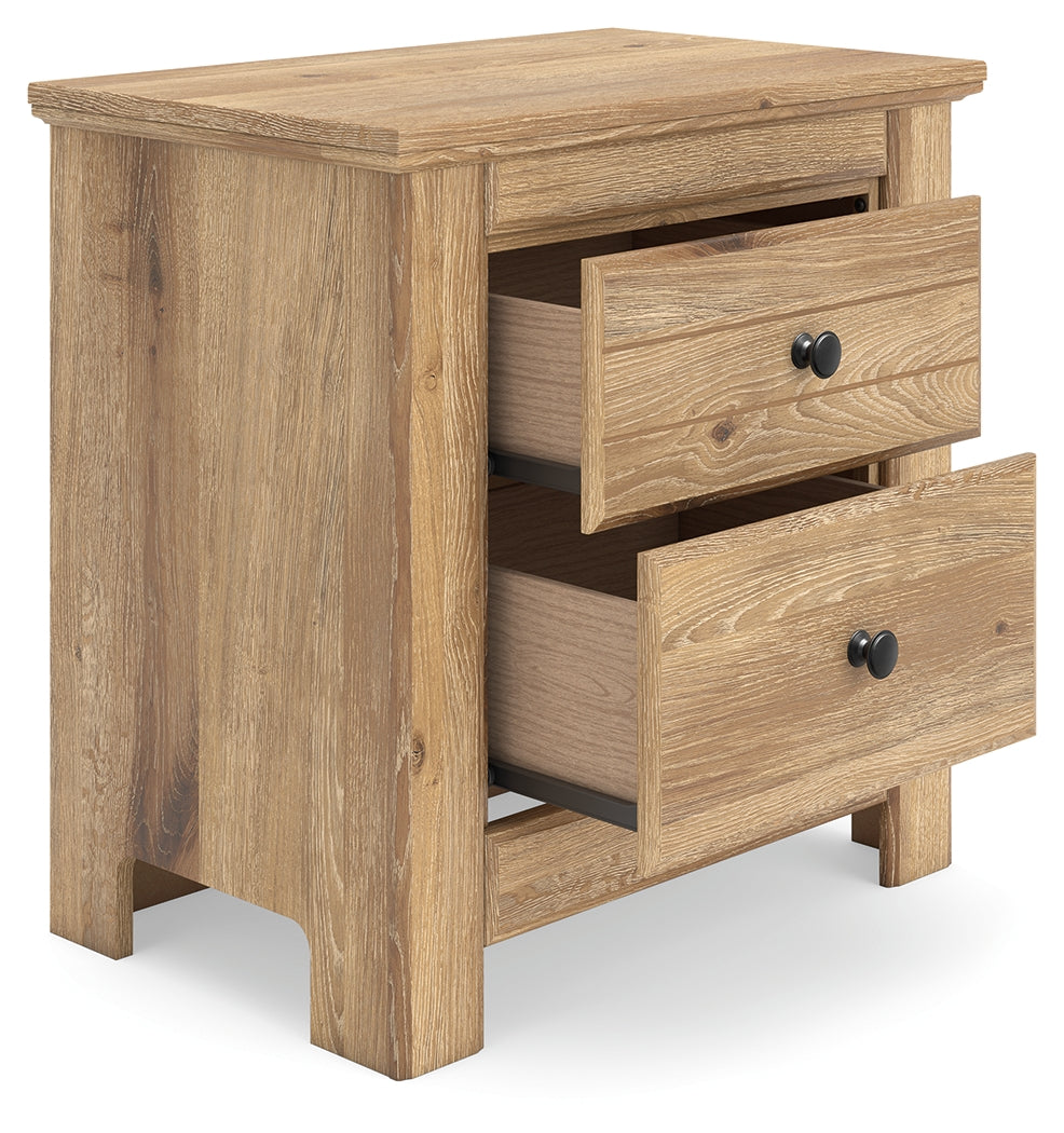 Makidern Tan Nightstand