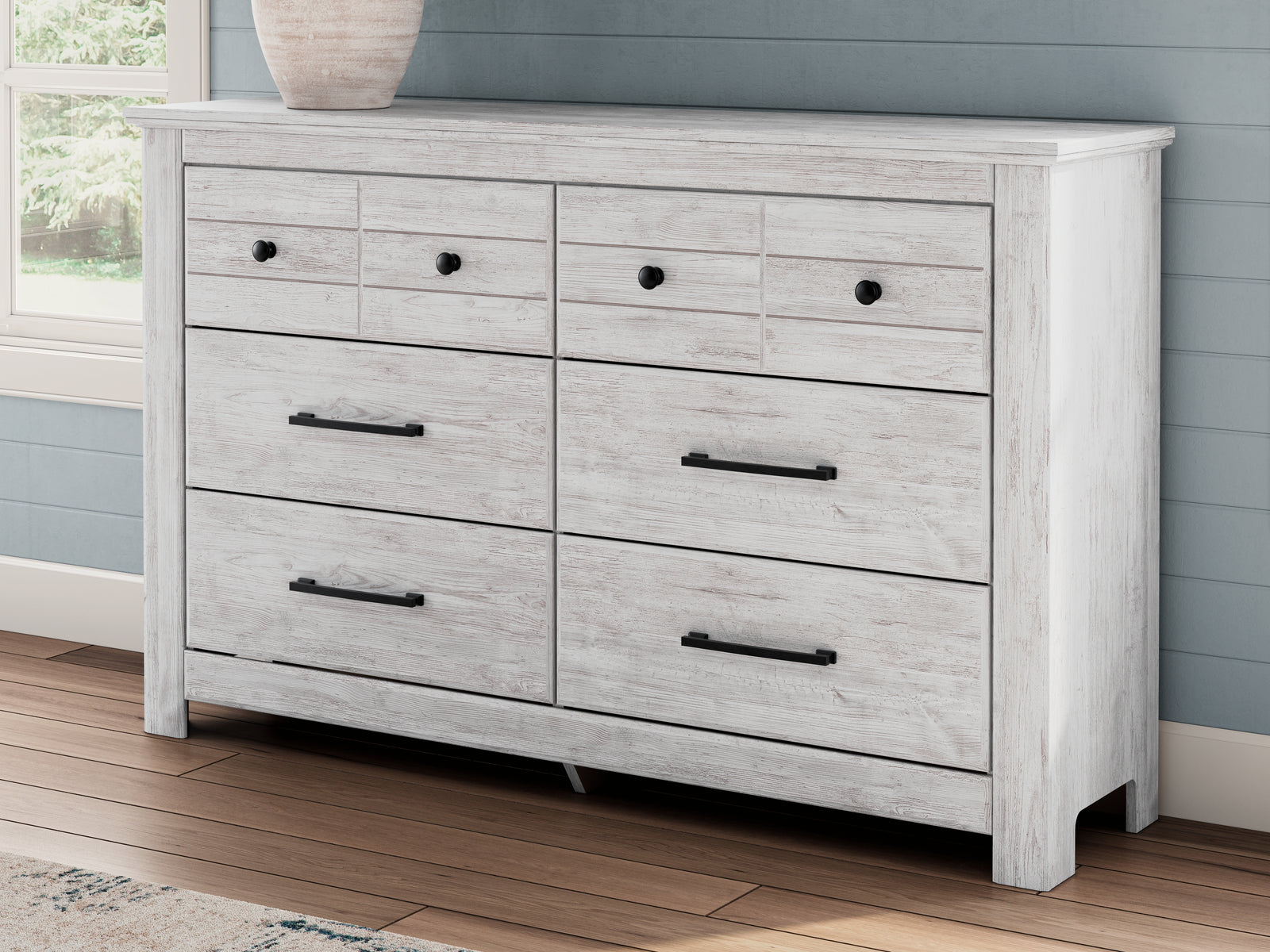 Makidern Whitewash Dresser