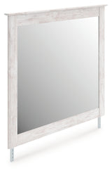 Makidern Whitewash Bedroom Mirror