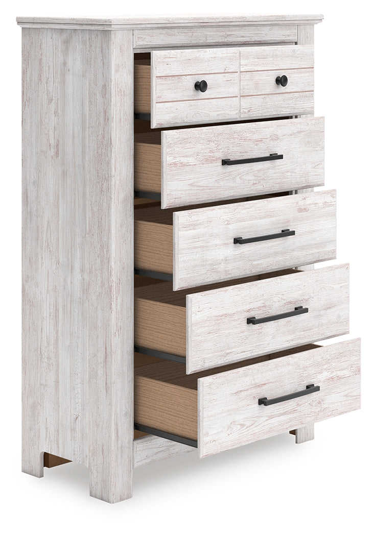 Makidern Whitewash Chest of Drawers