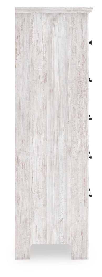 Makidern Whitewash Chest of Drawers