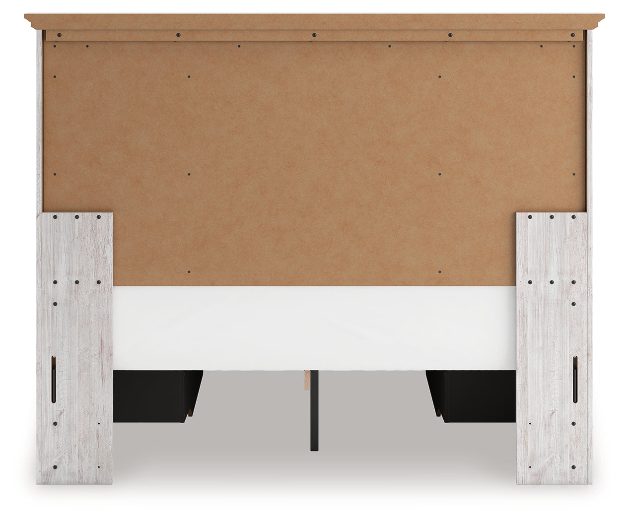 Makidern Whitewash Queen Panel Storage Bed