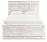 Makidern Whitewash Queen Panel Storage Bed