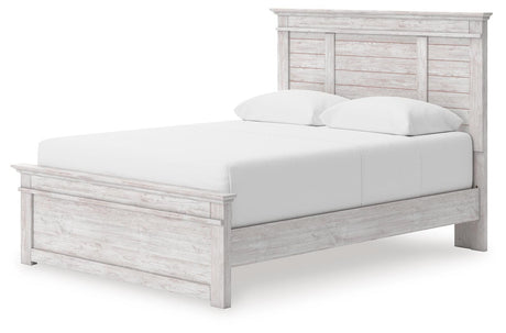 Makidern Whitewash Queen Panel Storage Bed from Ella Furniture