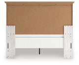 Makidern Whitewash Queen Panel Bed