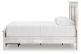 Makidern Whitewash Queen Panel Storage Bed