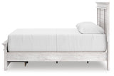Makidern Whitewash Queen Panel Storage Bed view 2