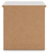 Makidern Whitewash Nightstand