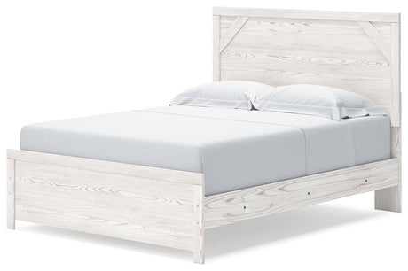 Gerridan White/Gray Queen Panel Bed - Ella Furniture