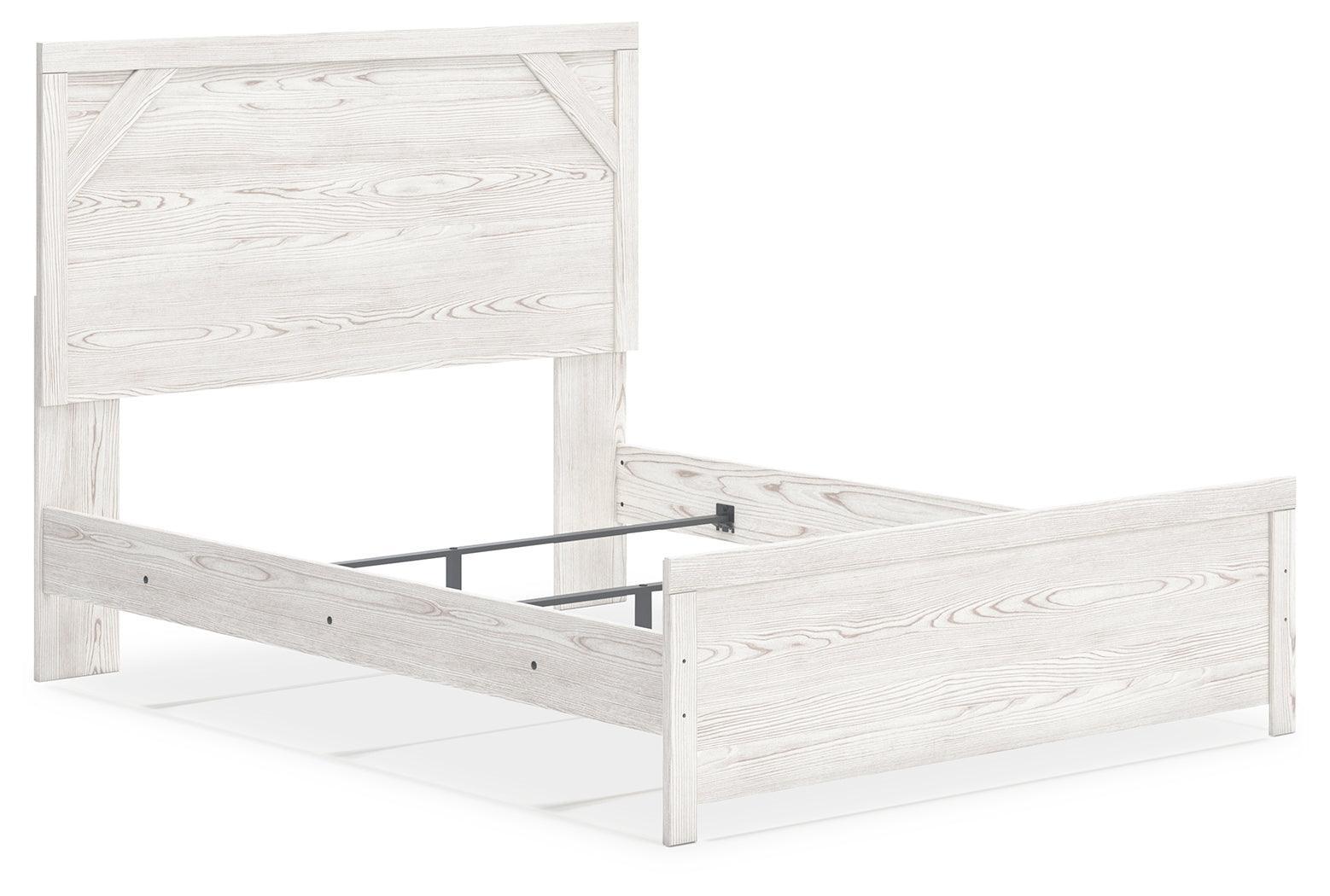 Gerridan White/Gray Queen Panel Bed - Ella Furniture