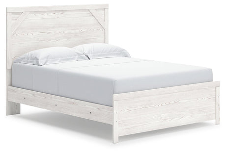 Gerridan White/Gray Queen Panel Bed - Ella Furniture