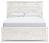 Gerridan White/Gray Queen Panel Bed - Ella Furniture