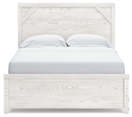 Gerridan White/Gray Queen Panel Bed - Ella Furniture