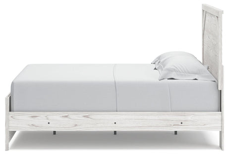 Gerridan White/Gray Queen Panel Bed - Ella Furniture