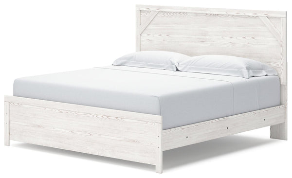 Gerridan White/Gray King Panel Bed B1190B3 - Ella Furniture