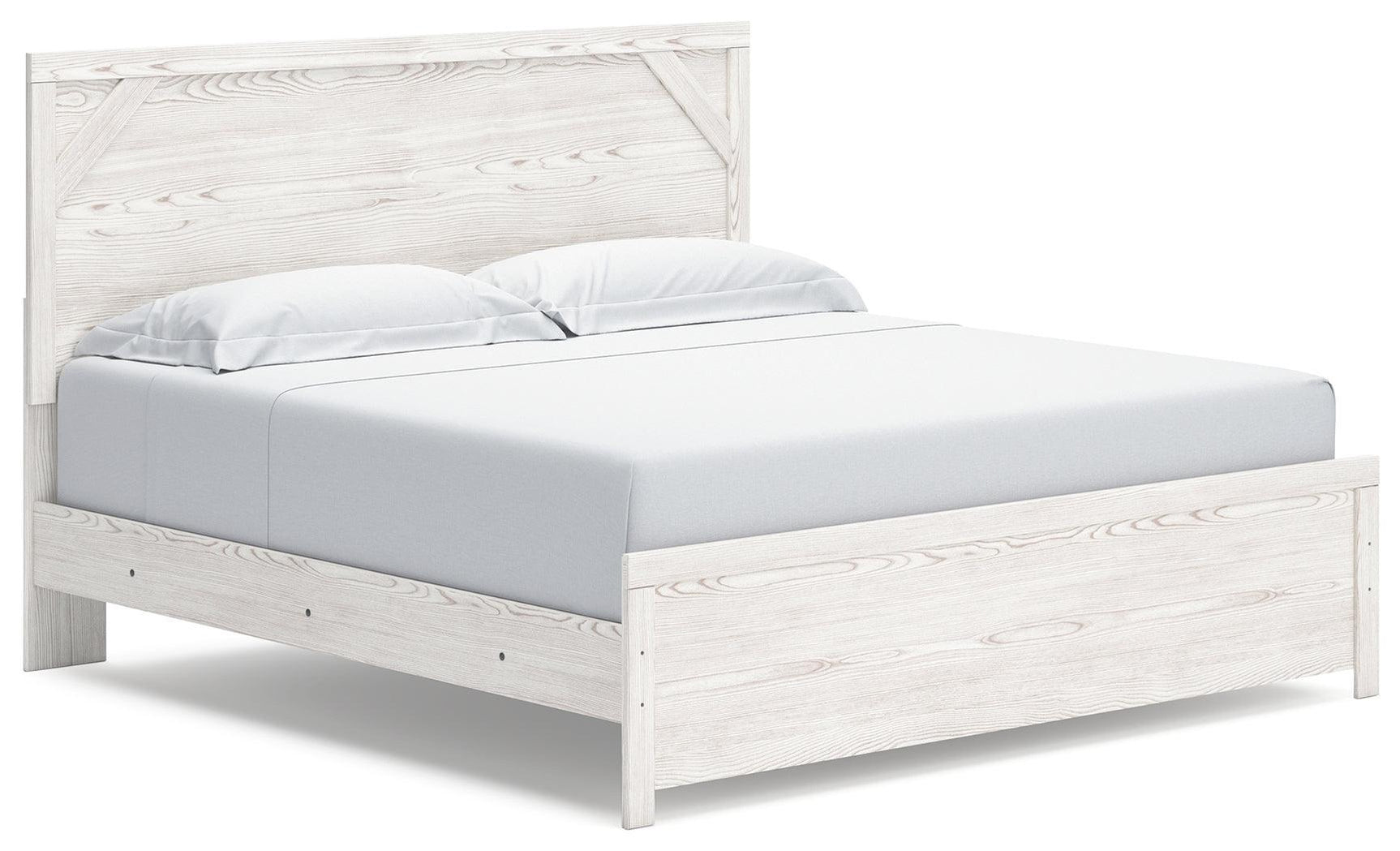 Gerridan White/Gray King Panel Bed B1190B3 - Ella Furniture