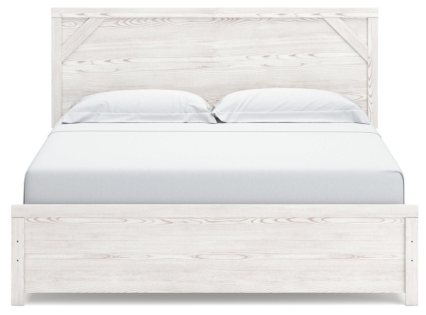 Gerridan White/Gray King Panel Bed B1190B3 - Ella Furniture