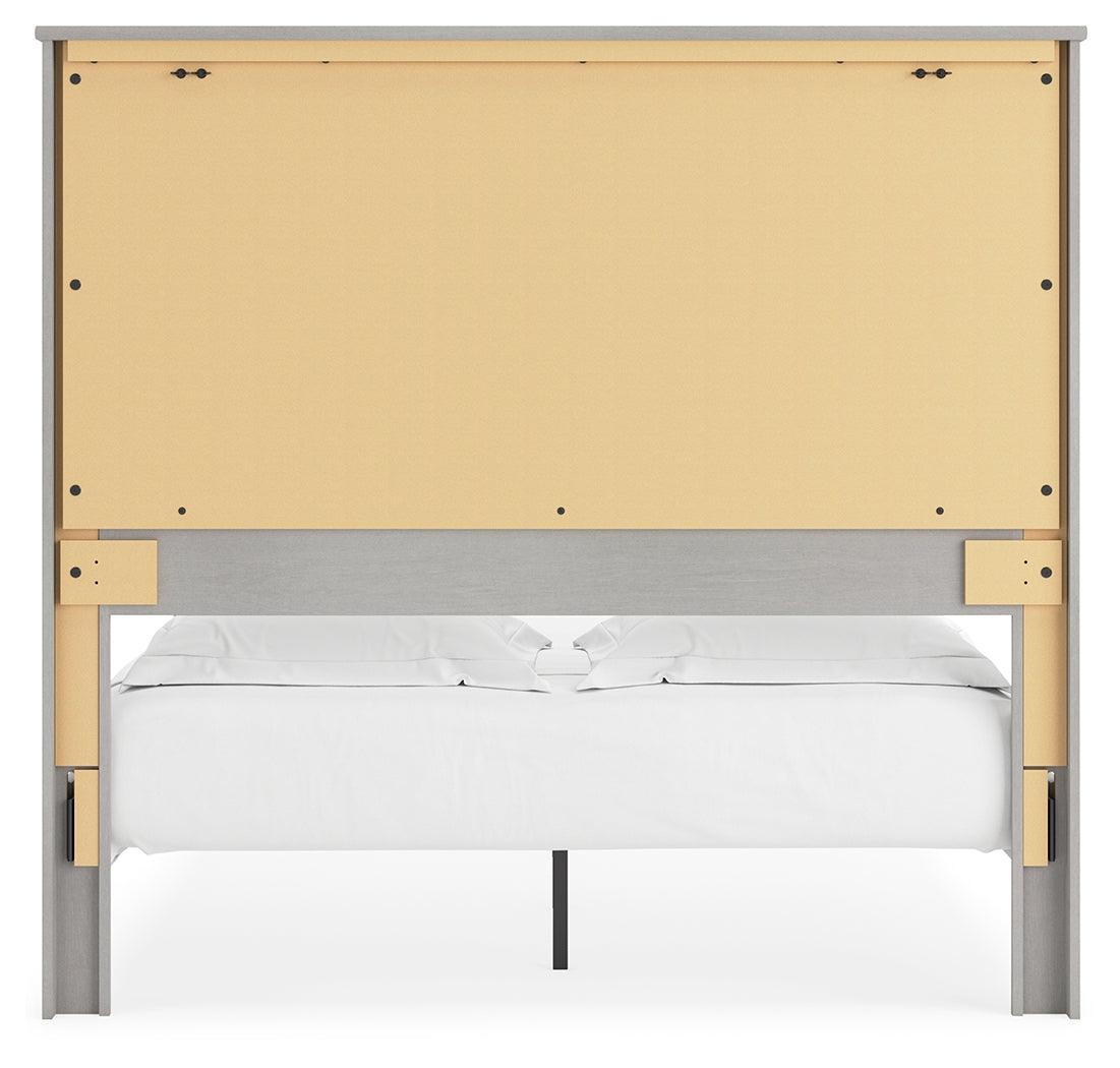 Cottonburg Light Gray/white Queen Panel Bed - Ella Furniture