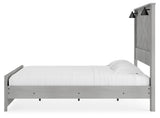 Cottonburg Light Gray/white King Panel Bed - Ella Furniture