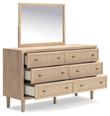 Cielden Soft Gray Upholstered Bedroom Set angled view