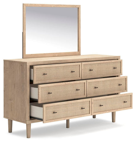 Cielden Two-tone Panel Bedroom Set angled view