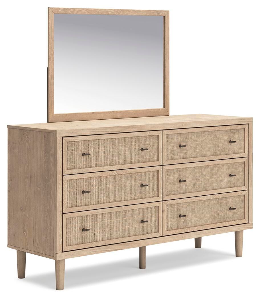 Cielden Two-tone Panel Bedroom Set angled view