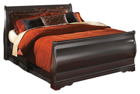 Huey Black Vineyard Sleigh Bedroom Set view 3
