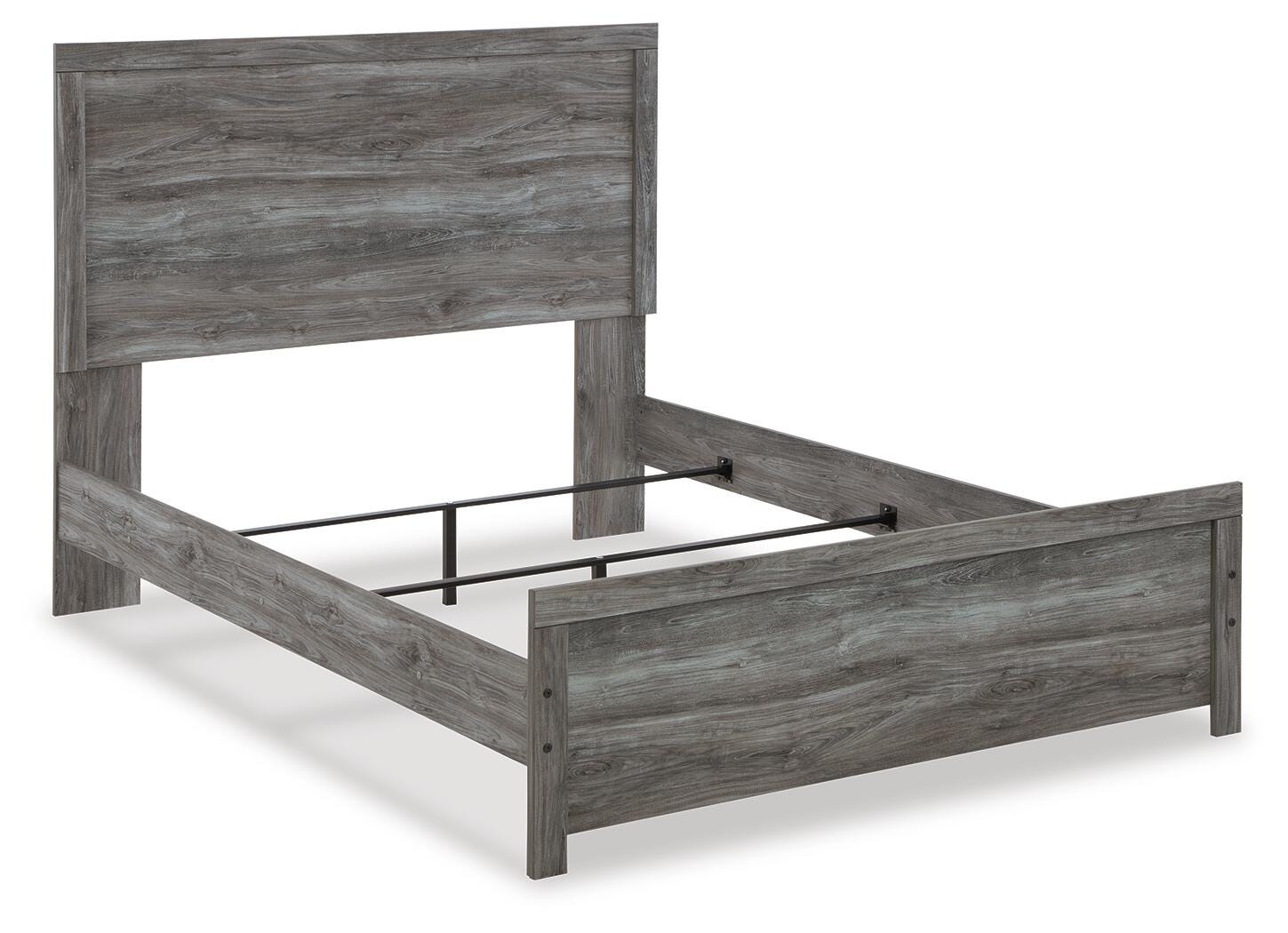 Bronyan Dark Gray Panel Bedroom Set angled view